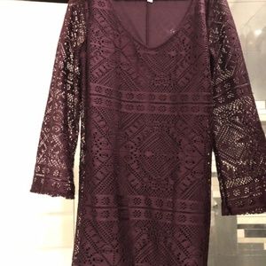(New) Womens Lace Loose Fitted Dress, Size XL